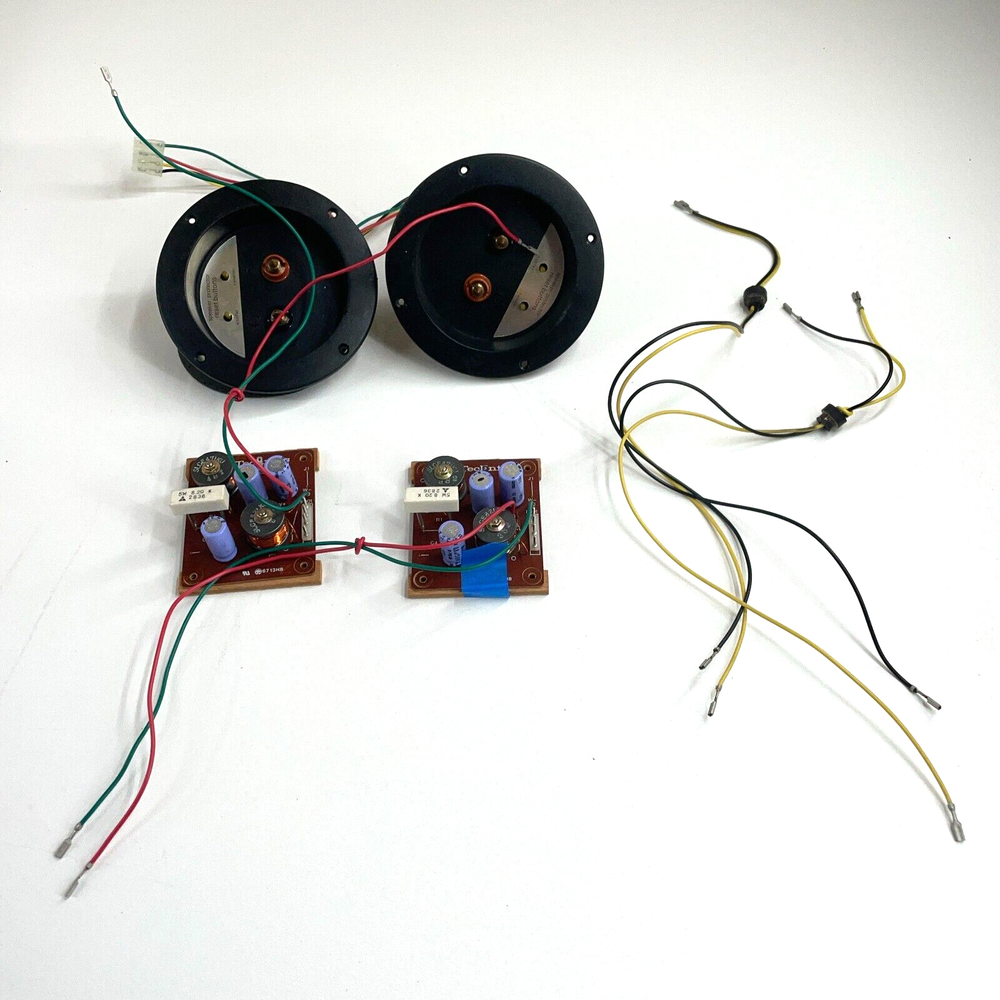 Pair of Technics SB-4500A Crossover Terminals 6713HB w/ Wiring Working
