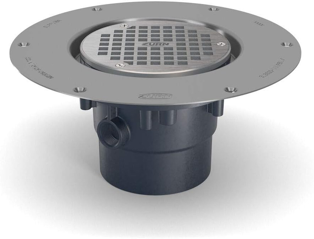 FD2-PV2-CC - 5" Nickel Bronze Top Assembly, Adjustable Floor Drain with Deck Pla