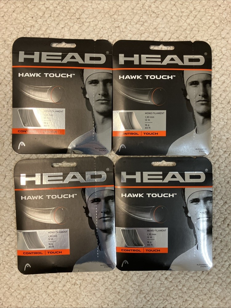 Head Hawk Touch 16 Gauge String Anthracite - Set of 4