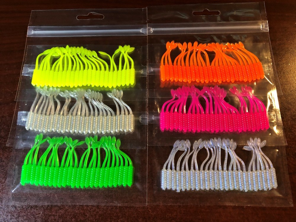 Soft Plastic Baits - Crappie - Panfish - Scented - 24 Count - 2" Crappie Dancer