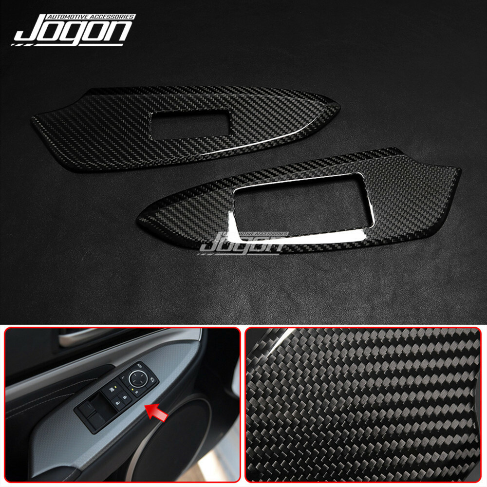 For Lexus RC200 RC300 350 RC F Inner Window Switch Button Panel Trim Real Carbon