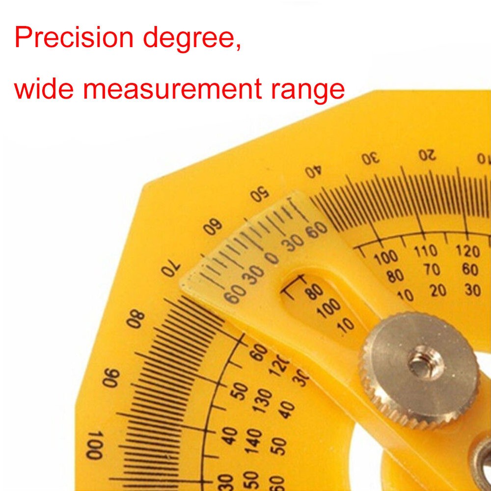 Goniometer Angle Finder Miter Gauge Arm Measuring Ruler Tool Plastic Protractor