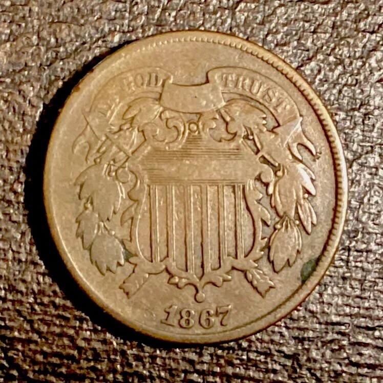 1867 US Two Cents cd-