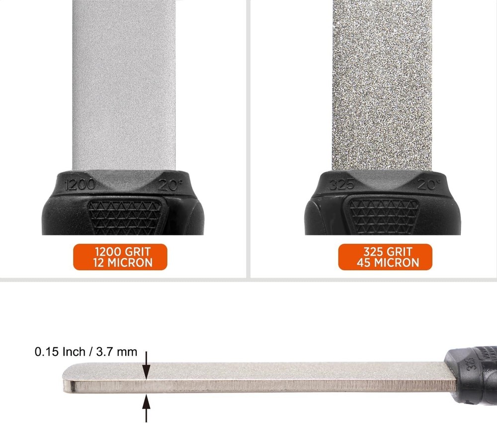 Garden Tool Sharpening Stone File Coarse/Extra Fine Grit