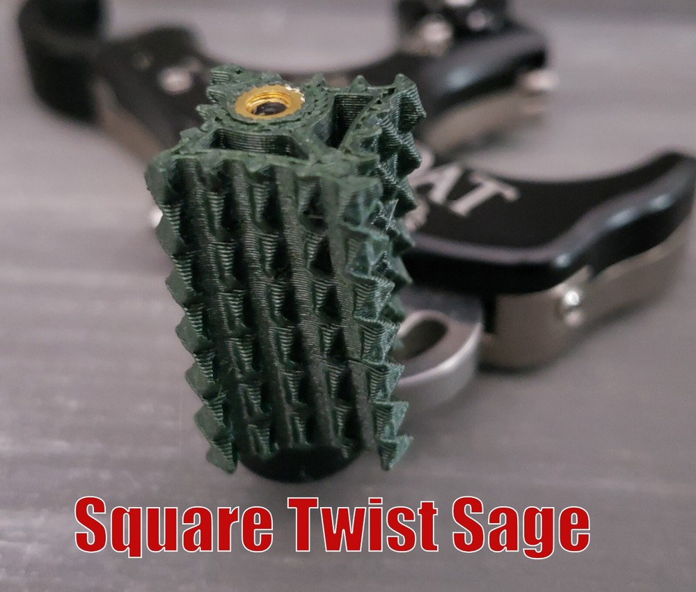 === Carter Ultraview TruBall Release SQUARE TWIST Thumb Button Peg Knobs
