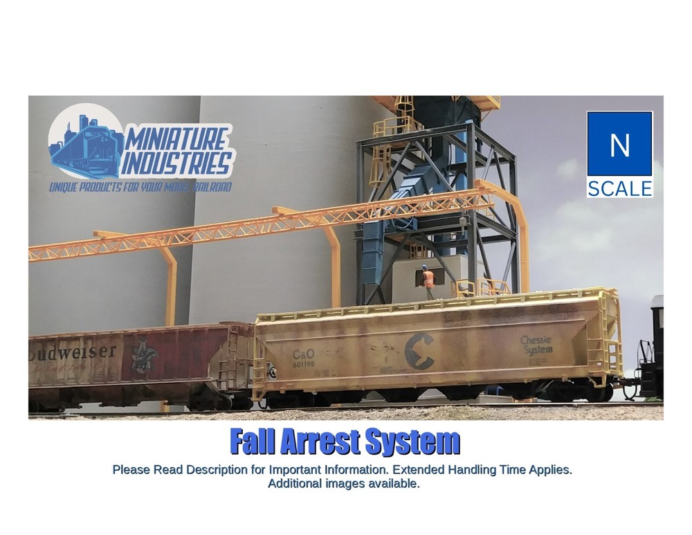 N Scale Fall Arrest System Kit for Grain Elevator Structures 1:160
