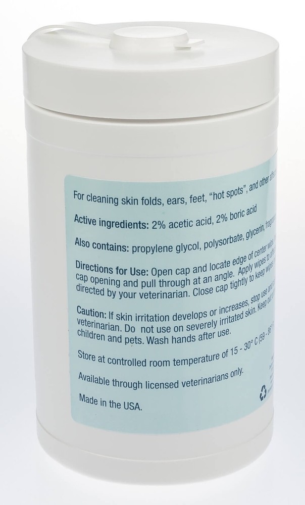 MalAcetic Wet Wipes, 100 ct