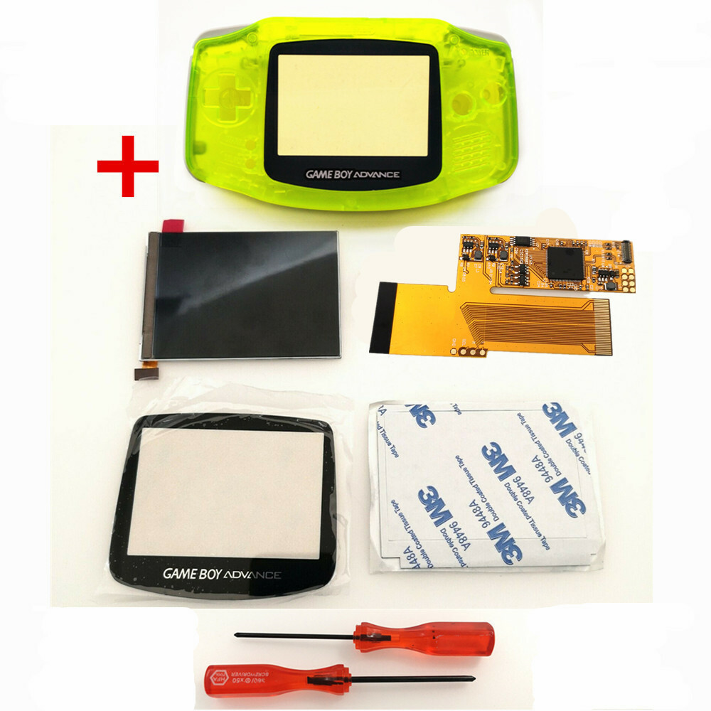 GBA 10 Levels V2 V5 IPS Backlight Backlit LCD Mod Customized SHELL