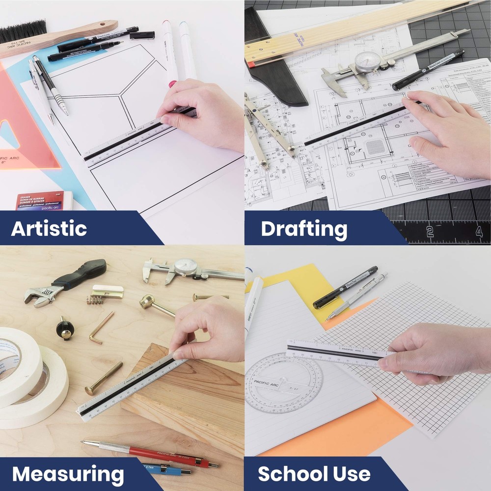 Pacific Arc Engineering Scale Ruler, 6" Scale Ruler