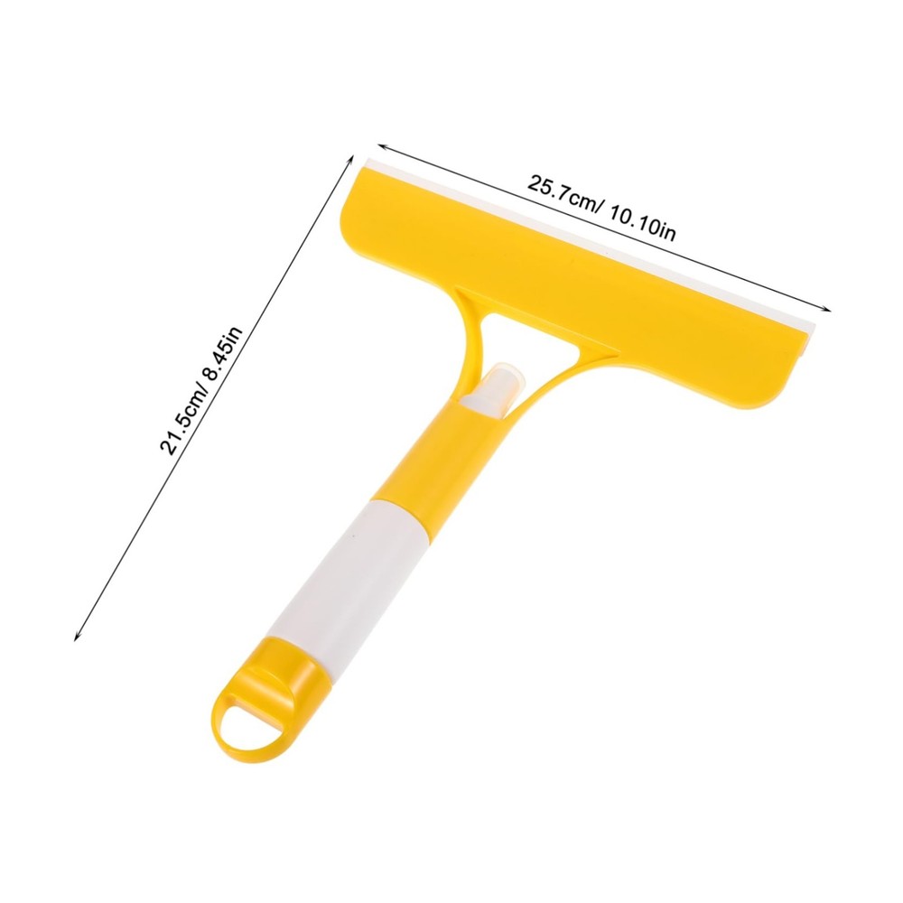 Glass wiper with nozzle, cleaning tool