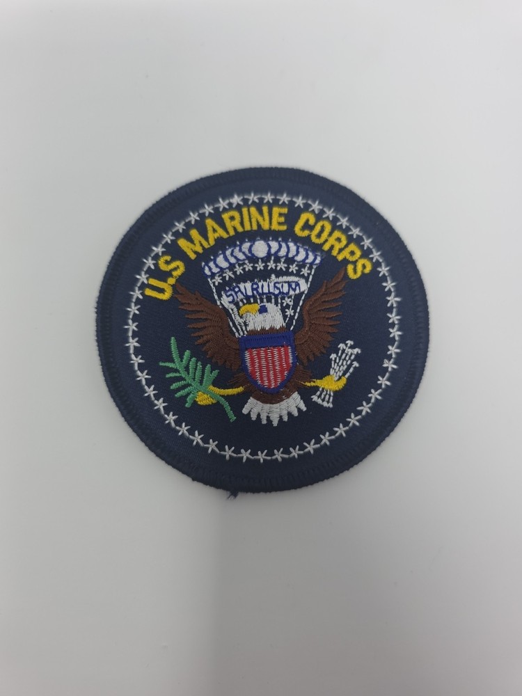 US Marine Corps Patch Eagle Seal Embroidered Military Patch Round