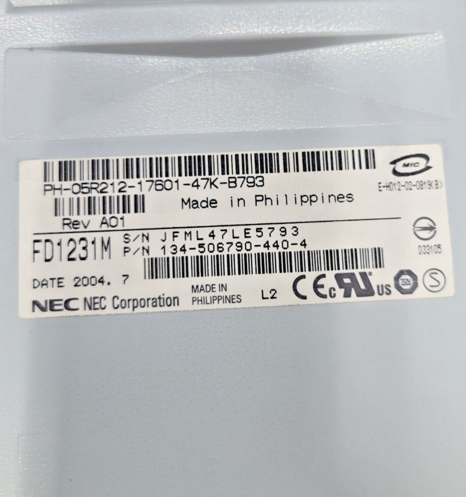 NEC FLOPPY DISC DRIVE FD1231M