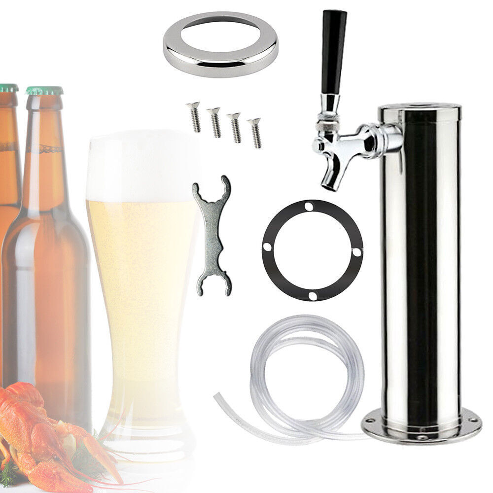 Beer Dispenser Kit Draft Beer Kegerator Tower Stainless Steel Beer Dispenser