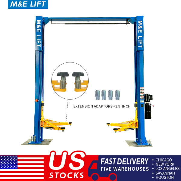 M&E 2 Post Lift 11000lbs Two Post Auto Lift Auto Truck Hoist Super Quality