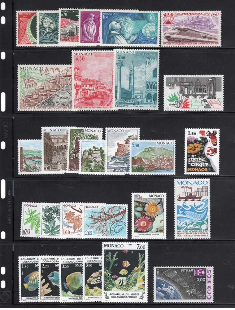 MONACO MINT NEVER HINGED STAMP COLLECTION #2