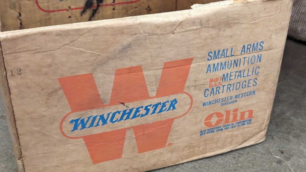 Winchester Olin 38 Special Midrange ammo cardboard case,