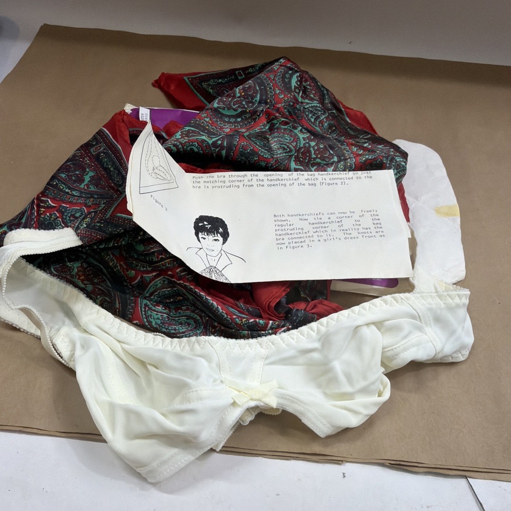 Baffling Bra - A Bra Appear Between Two Tied Silks!