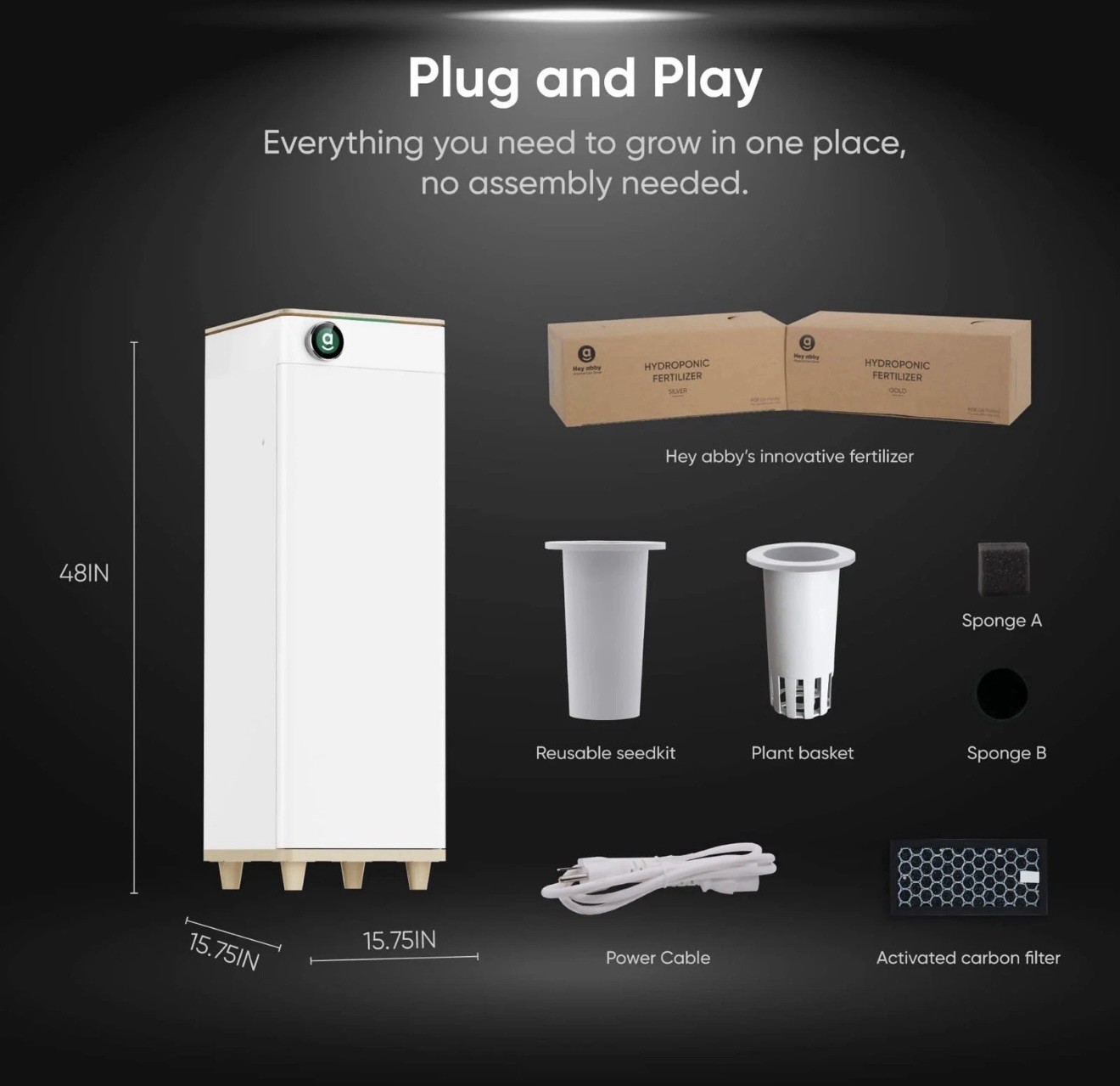 Hey Abby 420 Edition Hydroponic Grow Box (New Condition) With Accessories