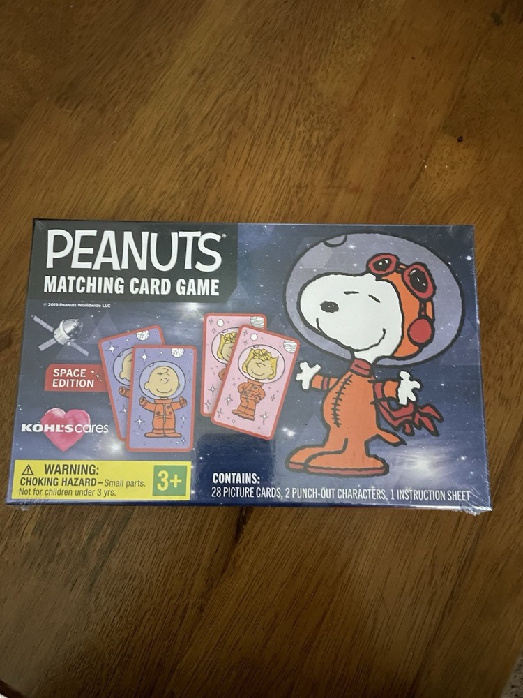 Peanuts Matching Card Game New