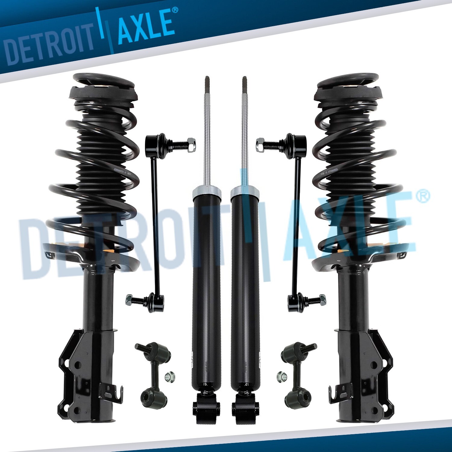 Front Struts Coil Spring Rear Shocks Sway Bars for 2014 - 2019 Chevrolet Impala