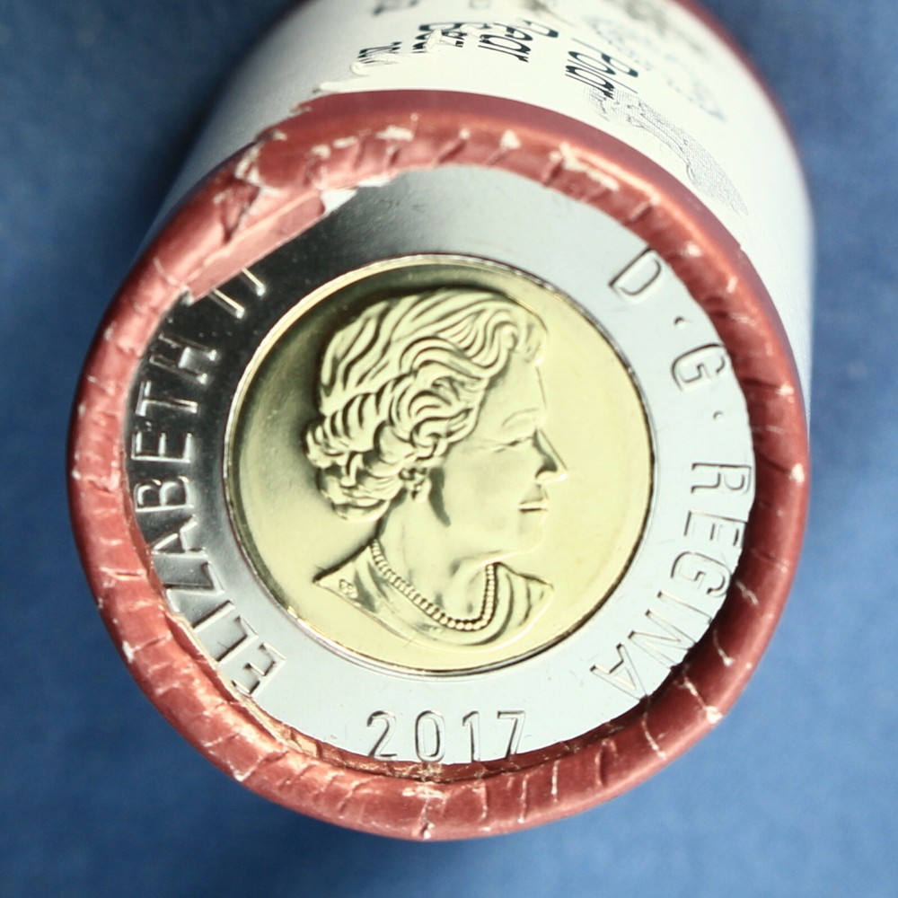 Canada 2017 Toonie 2$ (Classic Polar Bear Reverse) from Classic Mint Roll Set
