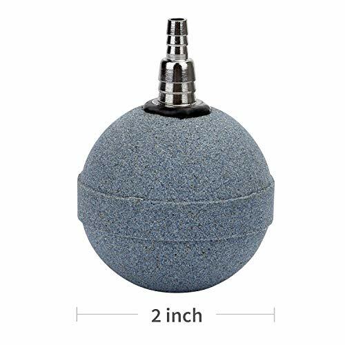 2" Crazy Air Stone Plus Bubble Ball Diffuser for Fish Tank Aquarium Pump, 2 Pack