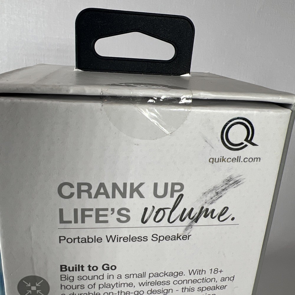 Quikcell OnBeat 360 Splash Proof Portable Wireless Speaker - Gray