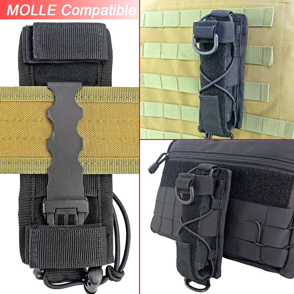 Flashlight Holster Tactical Molle Open-top Tools Pouch Flashlight Utility Pouch