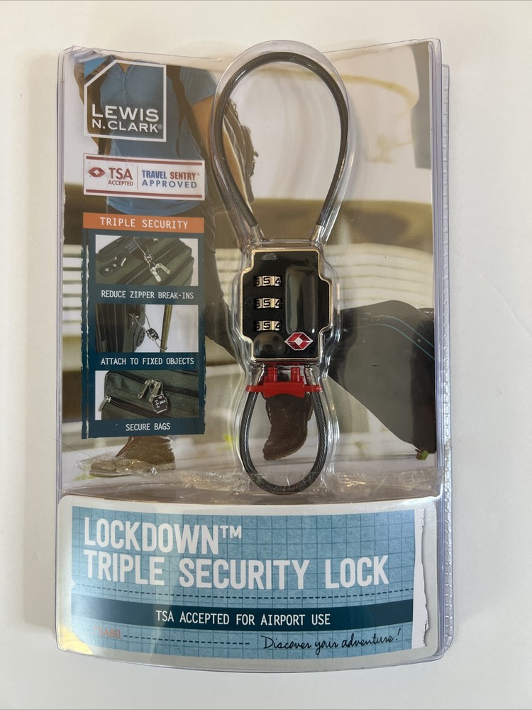 Lewis N. Clark Lockdown Triple Security Lock