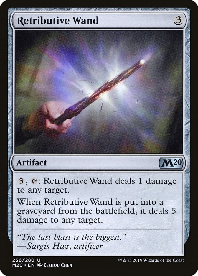 Retributive Wand Core Set 2020 236 MTG LP