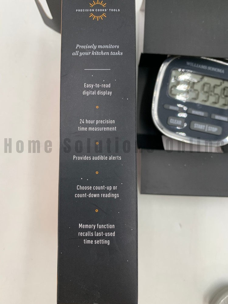 Williams Sonoma Digital Compact Magnetic Timer 3" #S2003A