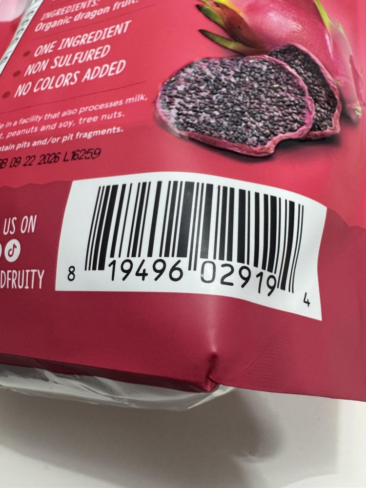 NUTTY FRUITY ORGANIC DRAGON FRUIT 14OZ
