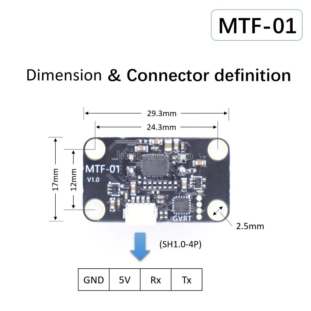 1PCS Optical Flow & Lidar Sensor MTF-01 For Ardupilot / PX4 / INAV / Micolink