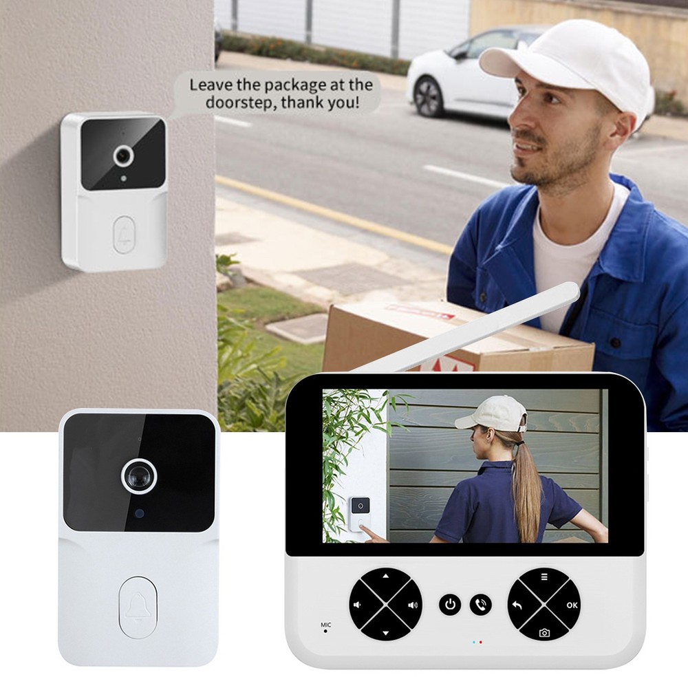 Smart Wireless Video Doorbell Phone Security Camera Door Bell Ring 2.4G Intercom