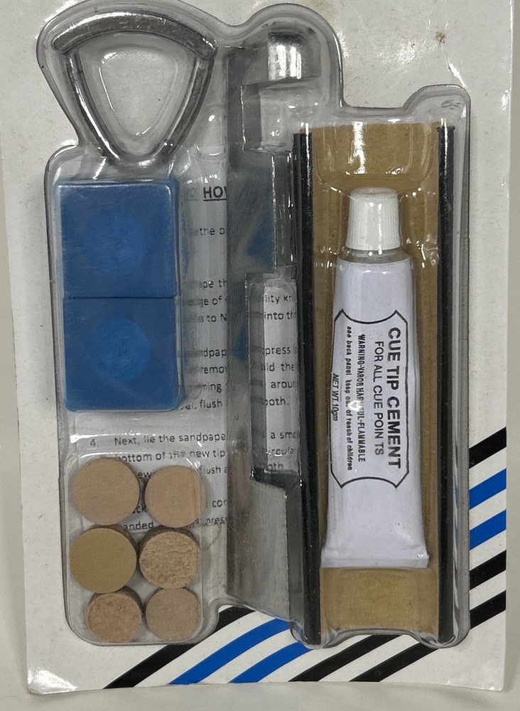 Mizerak Complete Pool Cue Repair Kit New Sealed