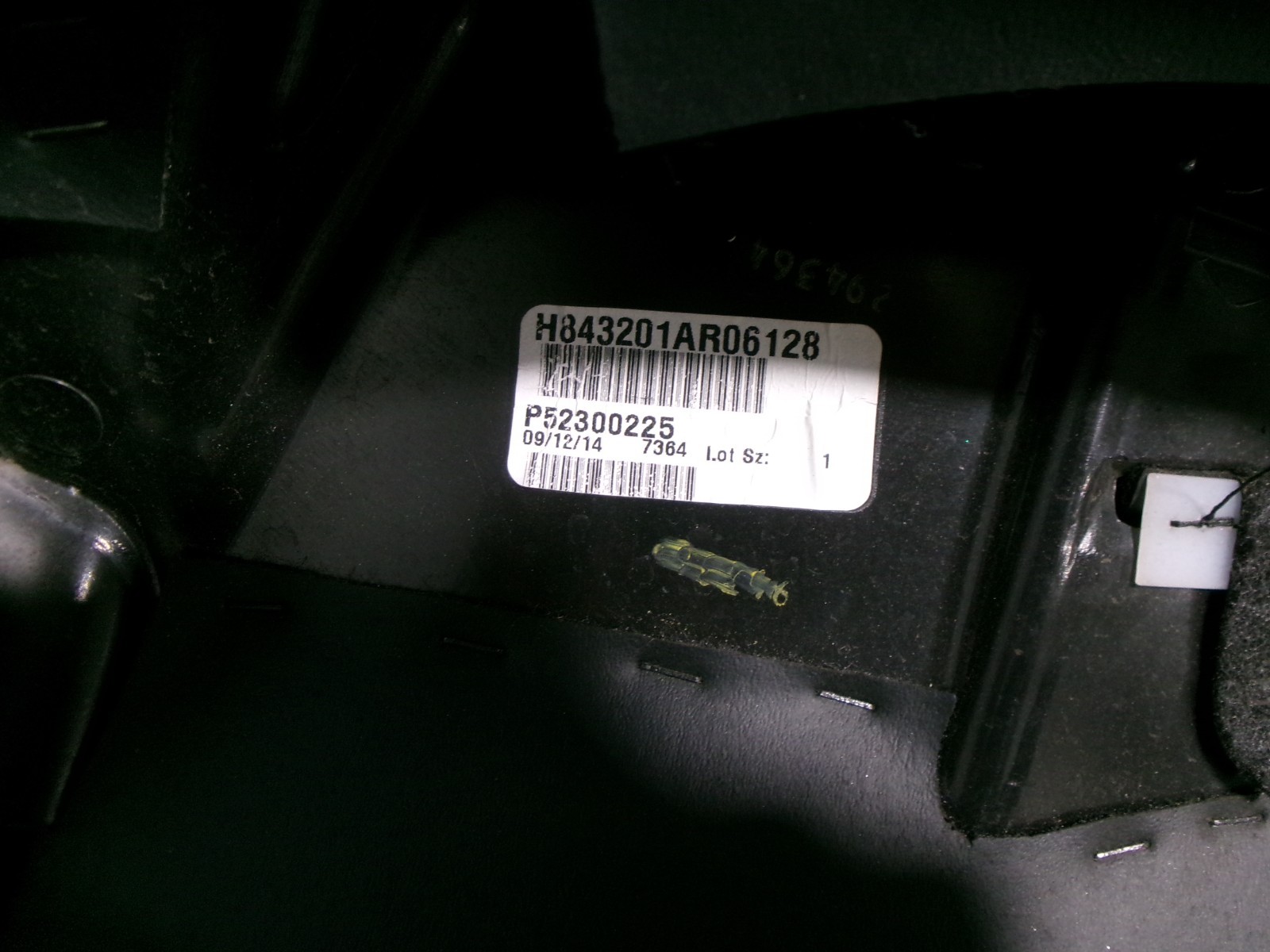 2015 Harley Davidson CVO Electra Glide King Tour Pak Pad, Used, PN-52300225