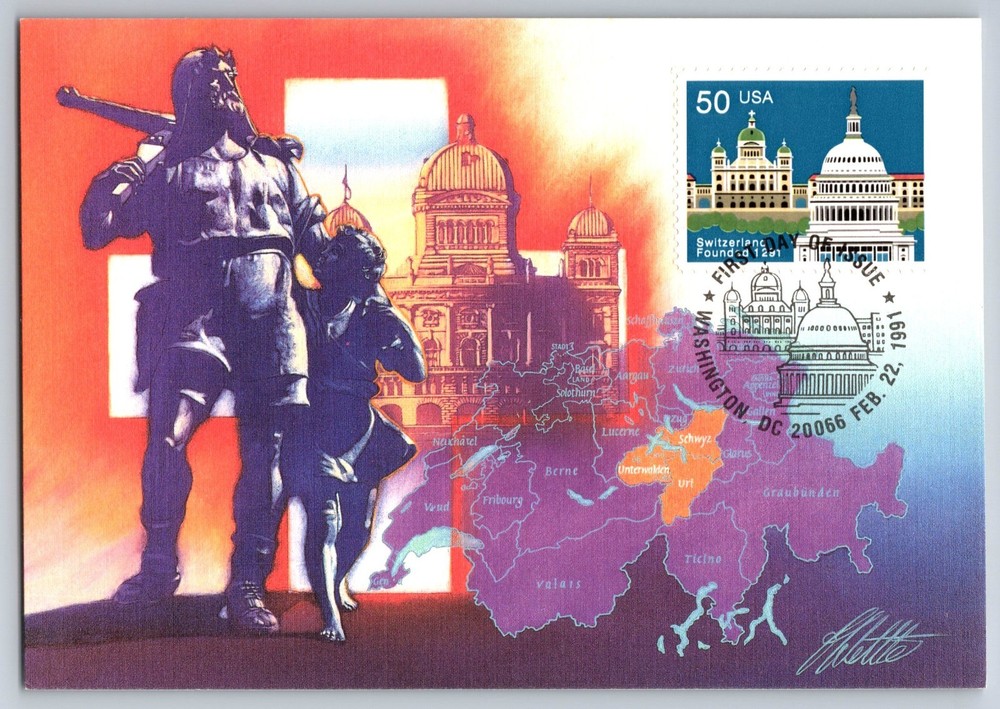 #2532 Switzerland FDC Maxi Card