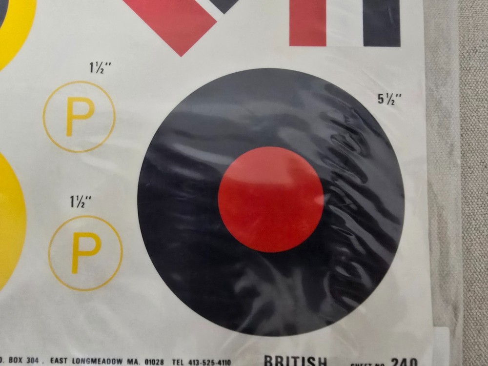 Major Decals Model Aircraft Pressure Sensitive Decals - British