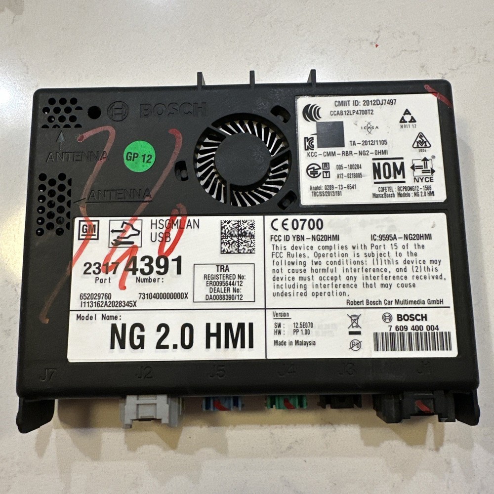 2014-2016 GM HUMAN MACHINE INTERFACE HMI MODULE OEM *UNLOCK EXTRA FEE* 23174391