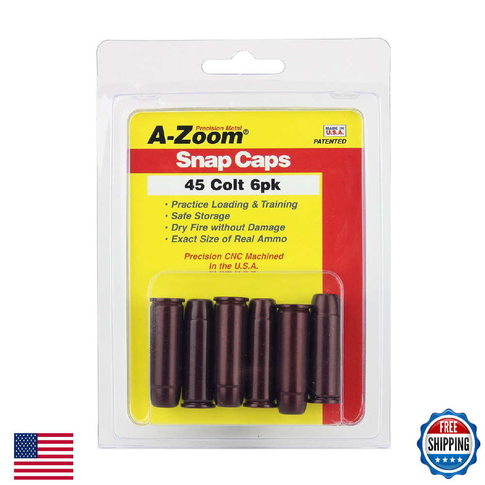 A-Zoom 45 Colt Precision Snap Caps - 6 Pack