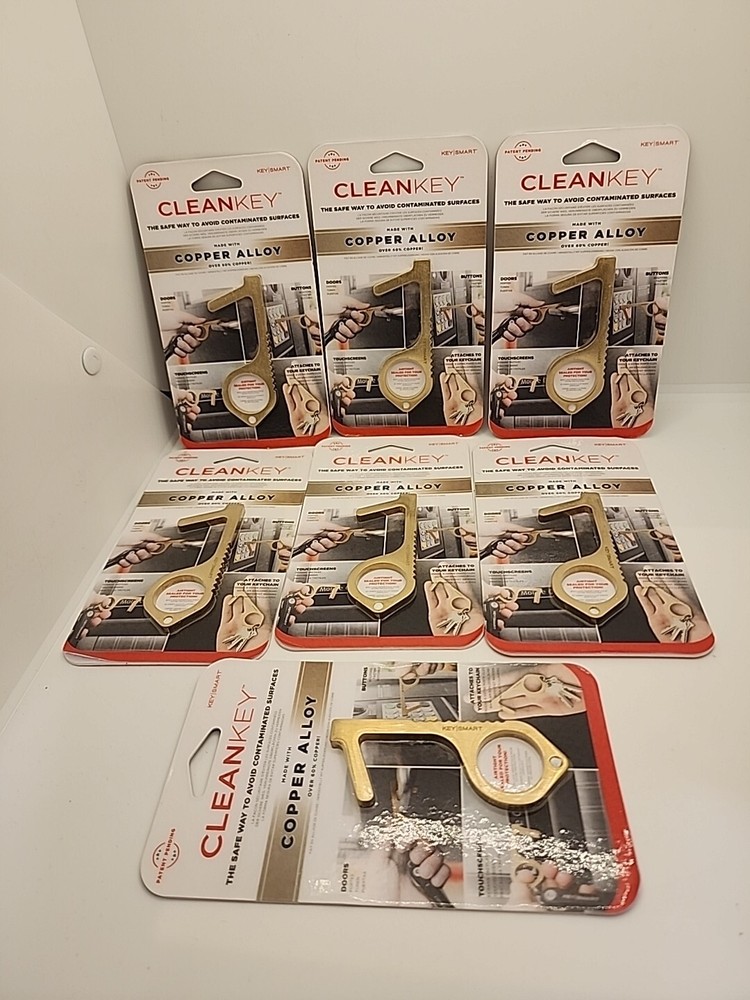 7 each NEW CLEANKEY Key|Smart Opens Doors Push Buttons Touchscreens  No Germs