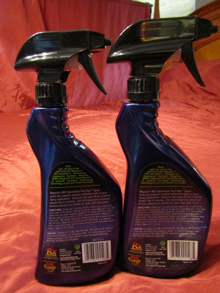 ( 2-BOTTLES ) Meguiars NXT Generation Tech Wax Spray 2 BOTTLES (24 oz.) EACH