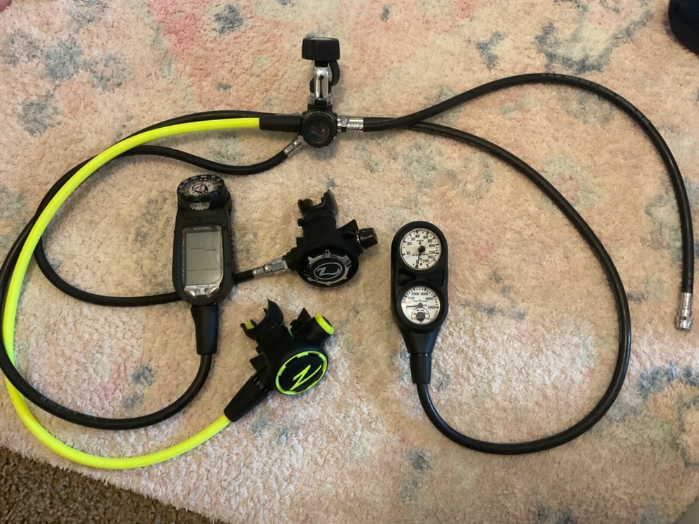 Zeagle Stage 1 and 2 Dive regulators with Oceanic pro plus 3 dive computer