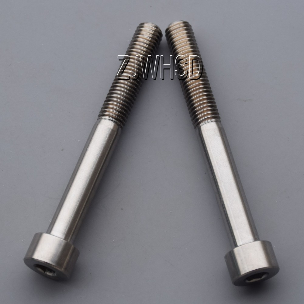 2pcs M7 x 60 mm Ti Titanium Screw Bolt Allen Hex Socket Cap Head