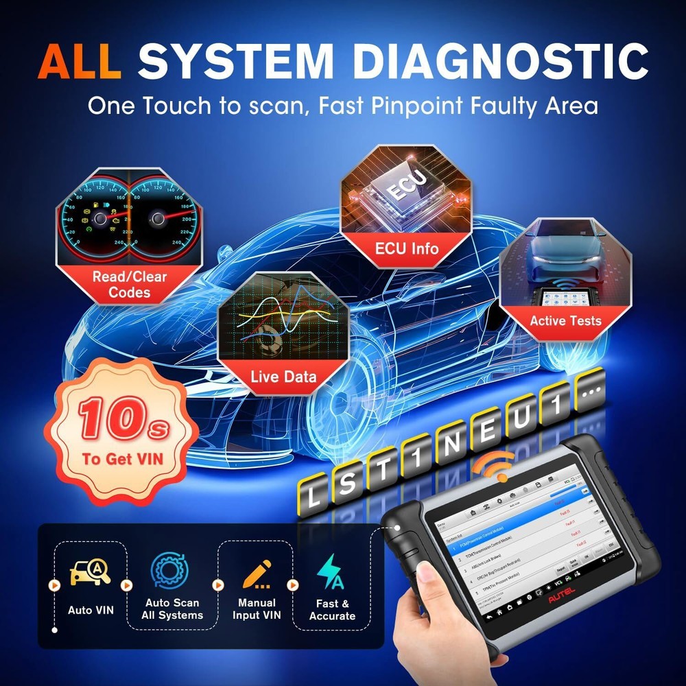 Autel Scanner MaxiCOM MK808BT PRO Android 11 Bi-Directional Control Scan Tool