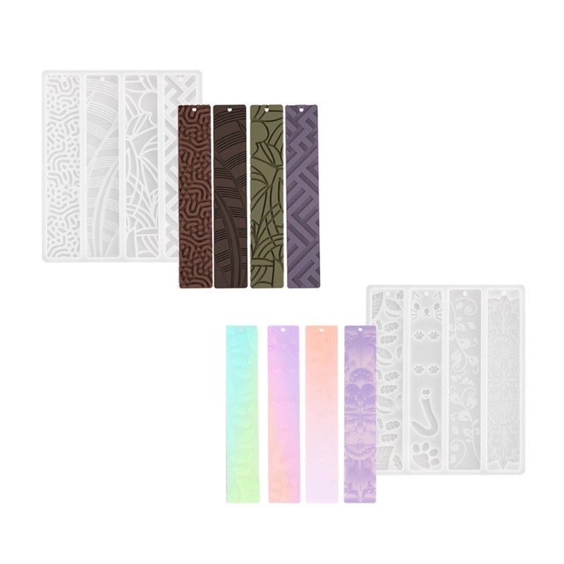 Easy to use Silicone Mold for Creating Bookmarks with Crystal