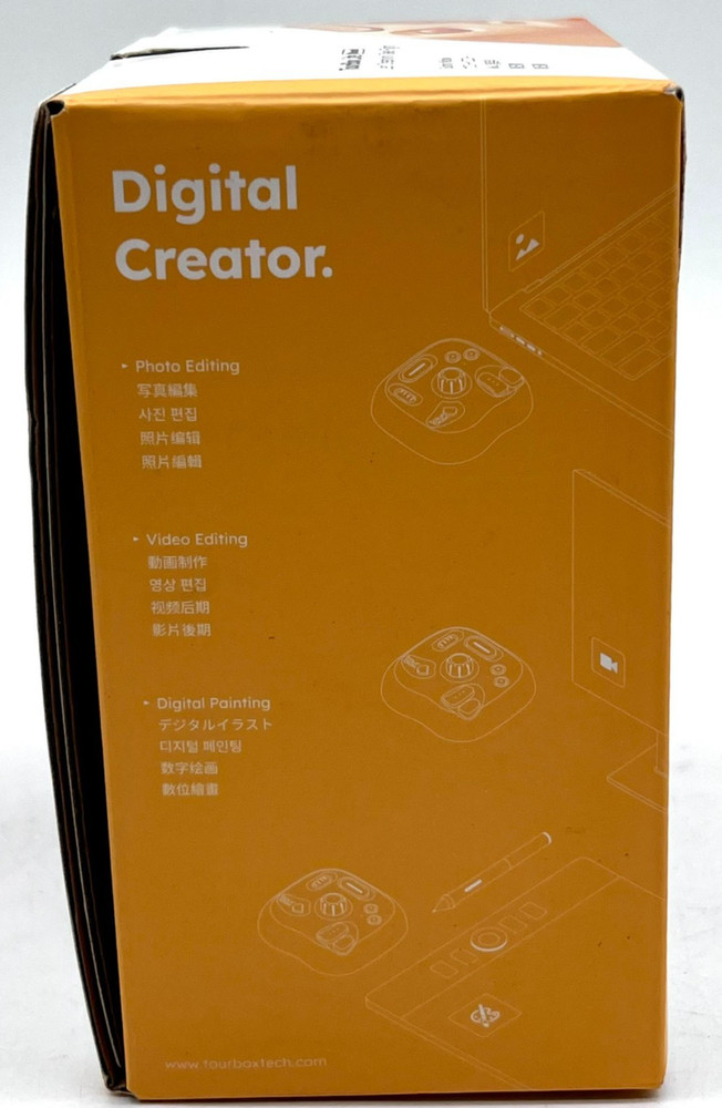 TourBox Lite Bluetooth Creative Console Controller Sunny Yellow USB Type-C