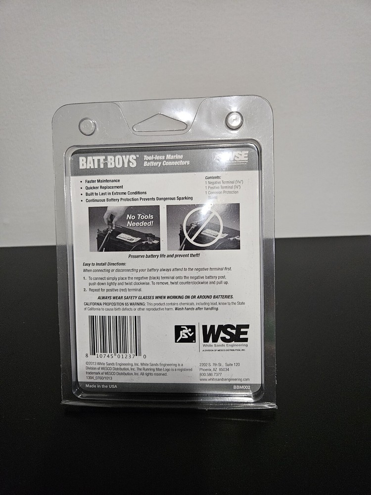 Marine Battery Connectors No Tools Needed (Wing Nuts Built-in)