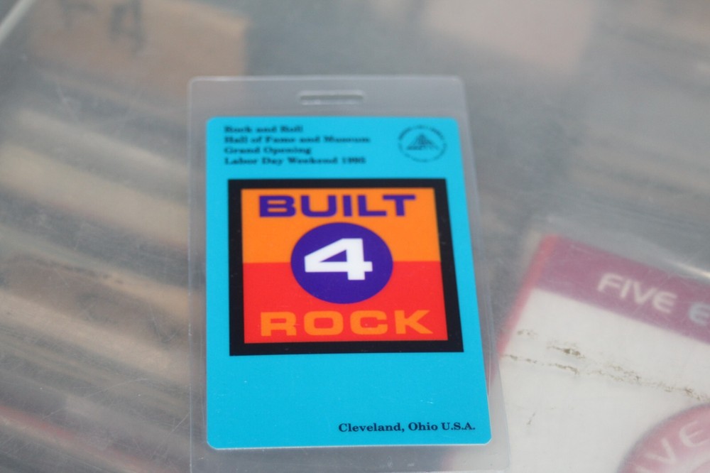 Neil Young Led Zeppelin Aerosmith Backstage Pass Rock N' Roll Hall of Fame #14