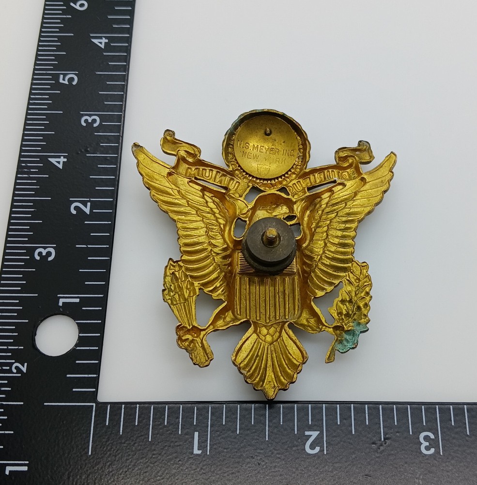 WWII US Army Hat Badge NS Meyer